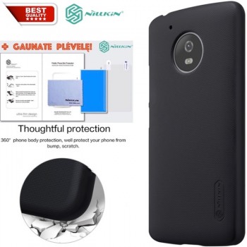 Juodas Frosted shield serijos dėklas + plėvelė Nillkin (MOTO G5 PLUS) Juodas Frosted shield serijos dėklas + plėvelė Nillkin (MOTO G5 PLUS)